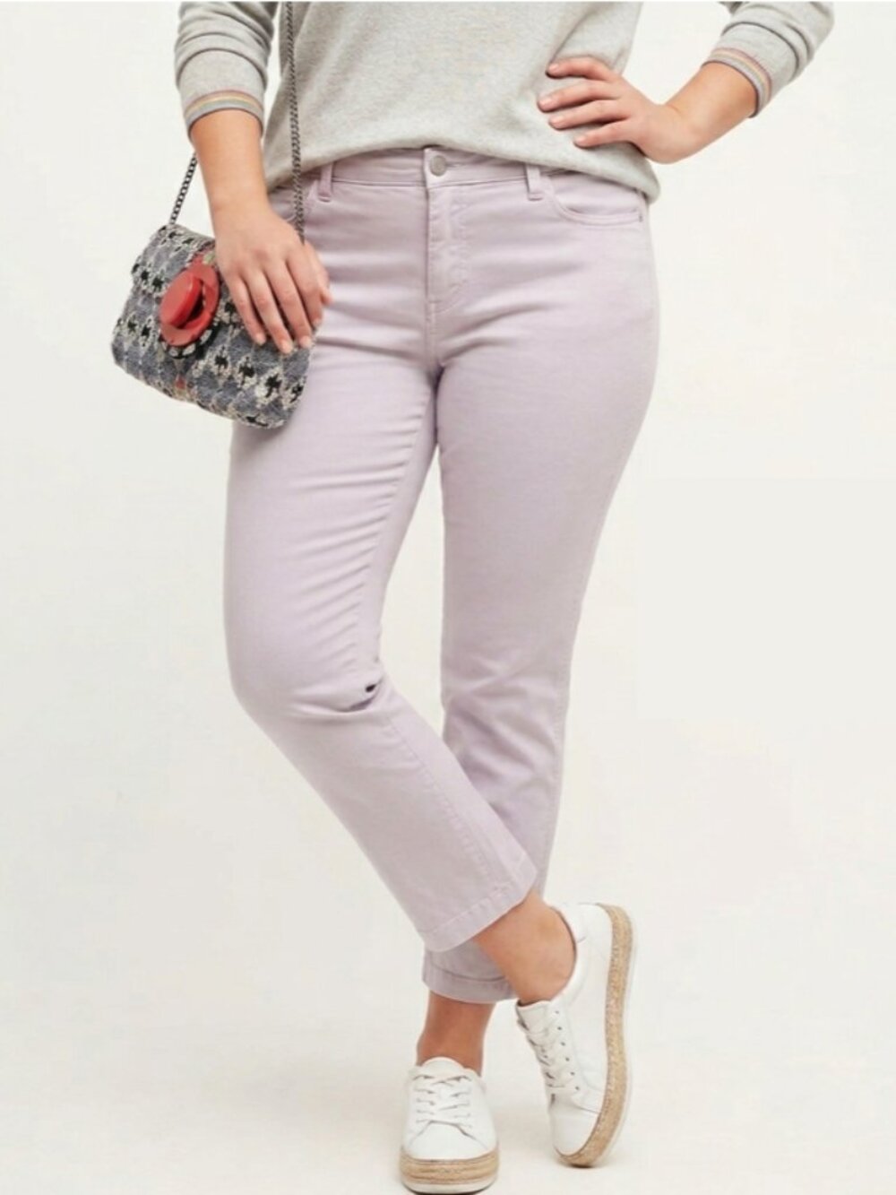 LOFT straight leg lavender color thin jeans size 29 / 8